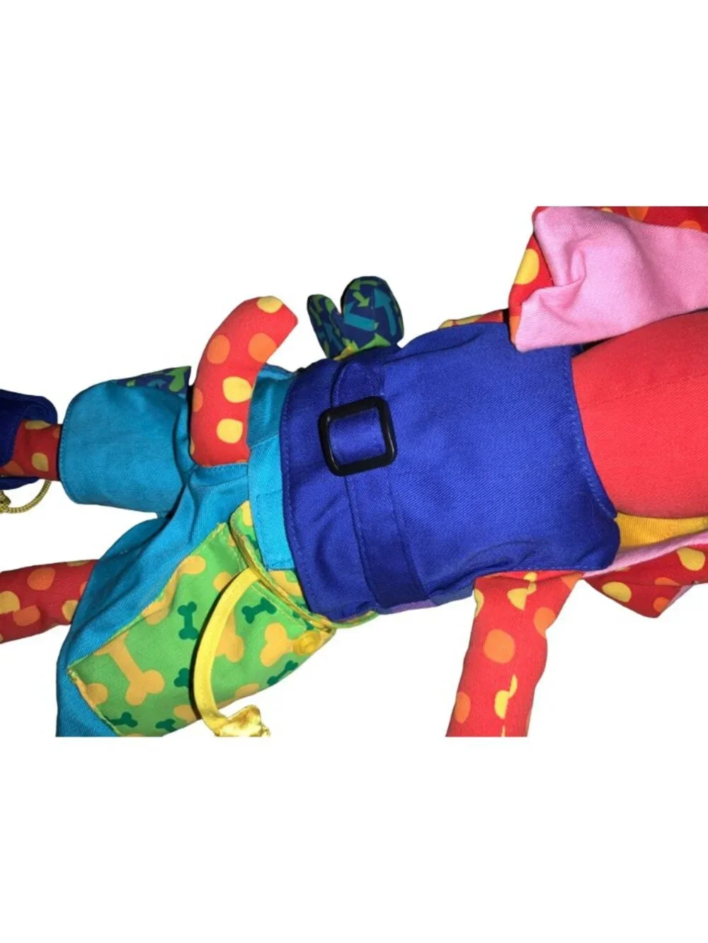 Plush Puppy Dog Zip Button Snap Tie Buckle Learning Educational Plush Toy